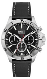  Shop Authentic Hugo Boss Troper Chronograph Black Dial Black Leather Strap Watch for Men - 1514055 - Luxxuri