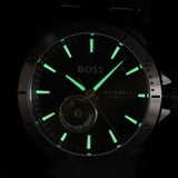  Shop Authentic Hugo Boss Troper Automatic Chronograph Green Dial Silver Steel Strap Watch for Men - 1514200 - Luxxuri