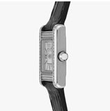  Shop Authentic Emporio Armani Classic Crystals Silver Dial Black Leather Strap Watch for Women - AR11660 - Luxxuri