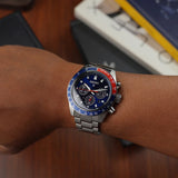  Shop Authentic Seiko Prospex Speedtimer Solar Chronograph Blue Dial Silver Steel Strap Watch for Men - SSC913 - Luxxuri