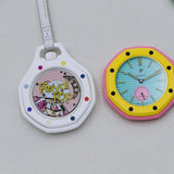 Swatch Royal Pop White Dial White Leather Strap Watch for Men - Huit Blanc