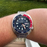  Shop Authentic Seiko Prospex PADI Special Edition Automatic Blue Dial Silver Steel Strap Watch for Men - SRPE99 - Luxxuri