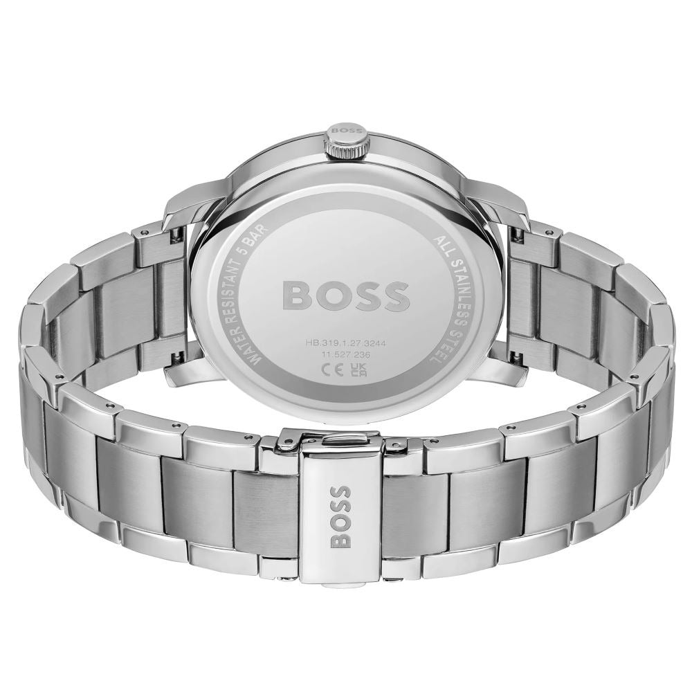  Shop Authentic Hugo Boss Hero Chronograph Green Dial Silver Steel Strap Watch for Men - 1514217 - Luxxuri