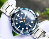  Shop Authentic Seiko 5 Sports Automatic Blue Dial Silver Steel Strap Watch for Men - SRPC63J1 - Luxxuri
