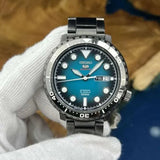  Shop Authentic Seiko 5 Sports Automatic Turquoise Dial Grey Steel Strap Watch for Men - SRPC65J1 - Luxxuri