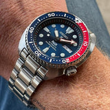  Shop Authentic Seiko Prospex PADI Special Edition Automatic Blue Dial Silver Steel Strap Watch for Men - SRPE99 - Luxxuri