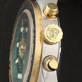  Shop Authentic Versace Greca Dome Chronograph Green Dial Two Tone Steel Strap Watch for Men - VE6K00423 - Luxxuri