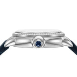 Emporio Armani Mia Moonphase Blue Dial Blue Leather Strap Watch for Women - AR11629