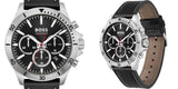  Shop Authentic Hugo Boss Troper Chronograph Black Dial Black Leather Strap Watch for Men - 1514055 - Luxxuri