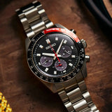  Shop Authentic Seiko Prospex Speedtimer Solar Chronograph Black Dial Silver Steel Strap Watch for Men - SSC915 - Luxxuri