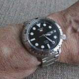  Shop Authentic Seiko 5 Sports Automatic Black Dial Silver Steel Strap Watch for Men - SRPC61J1 - Luxxuri