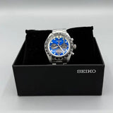  Shop Authentic Seiko Speedtimer Solar US Special Edition Blue Dial Silver Steel Strap Watch for Men - SSC931 - Luxxuri