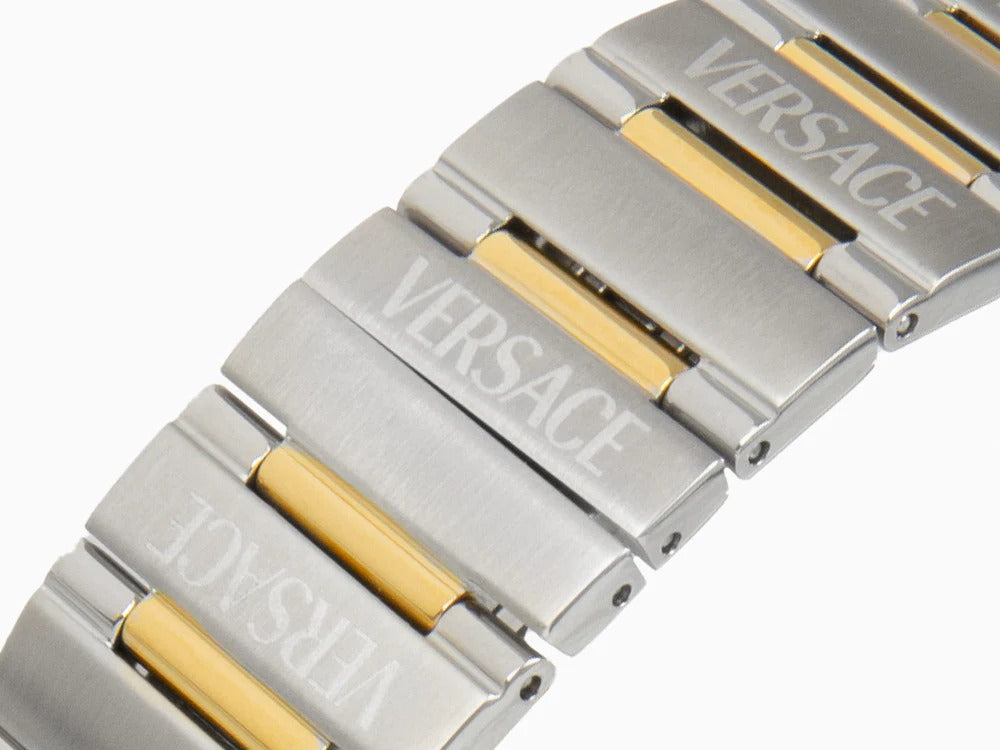  Shop Authentic Versace Greca Logo Diver Quartz Green Dial Two Tone Steel Strap Watch for Men - VE8G00524 - Luxxuri