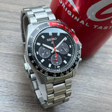  Shop Authentic Seiko Prospex Speedtimer Solar Chronograph Black Dial Silver Steel Strap Watch for Men - SSC915 - Luxxuri