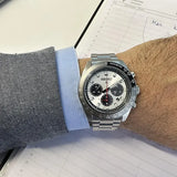  Shop Authentic Seiko Prospex Speedtimer Solar Chronograph Silver Dial Silver Steel Strap Watch for Men - SSC911 - Luxxuri