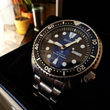  Shop Authentic Seiko Prospex Deep Blue Batman Turtle Diver's Automatic Blue Dial Silver Steel Strap Watch for Men - SRPC25J1 - Luxxuri