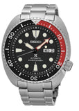Seiko Prospex Turtle Divers Automatic Black Dial Silver Steel Strap Watch for Men - SRP789J1