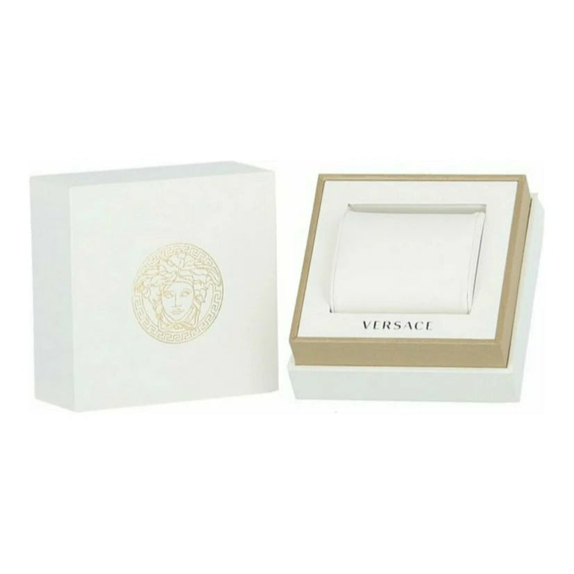  Shop Authentic Versace Greca Dome Chronograph Blue Dial Silver Steel Strap Watch for Men - VE6K00323 - Luxxuri