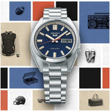  Shop Authentic Seiko 5 Sports SNXS Automatic Blue Dial Silver Steel Strap Watch for Men - SRPK87K1 - Luxxuri