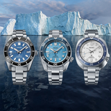 Seiko Prospex Glacier Save The Ocean Special Edition Automatic Blue Dial Silver Steel Strap Watch for Men - SPB299J1
