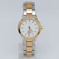 Tory Burch Collins White Dial Two Tone Steel Strap Watch for Women - TBW1306