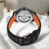 Seiko 5 Sports Flieger Pilot Automatic Black Dial Black Nylon Strap Watch for Men - SRPH33K1