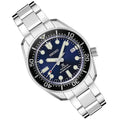 Seiko Prospex Marinemaster Automatic Scuba Divers Blue Dial Silver Steel Strap Watch for Men - SPB187J1