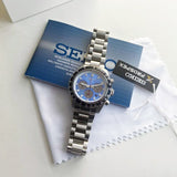  Shop Authentic Seiko Speedtimer Solar US Special Edition Blue Dial Silver Steel Strap Watch for Men - SSC931 - Luxxuri