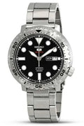  Shop Authentic Seiko 5 Sports Automatic Black Dial Silver Steel Strap Watch for Men - SRPC61J1 - Luxxuri