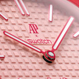 Swatch x AP Royal Pop Pink Dial Pink Lanyard Watch for Women - Otto Rosso
