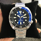  Shop Authentic Seiko Prospex Deep Blue Batman Turtle Diver's Automatic Blue Dial Silver Steel Strap Watch for Men - SRPC25J1 - Luxxuri