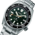 Seiko Prospex 140th Anniversary Limited Edition Automatic Scuba Divers Green Dial Silver Steel Strap Watch for Men - SPB207J1