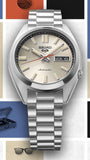  Shop Authentic Seiko 5 Sports SNXS Series Automatic Beige Dial Silver Steel Strap Watch for Men - SRPK91K1 - Luxxuri
