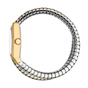 Just Cavalli Splora Silver Dial Two Tone Steel Strap Watch for Women - JC1L394M0055