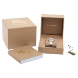  Shop Authentic Burberry Utilitarian White Dial Silver Steel Strap Watch for Women - BU7856 - Luxxuri