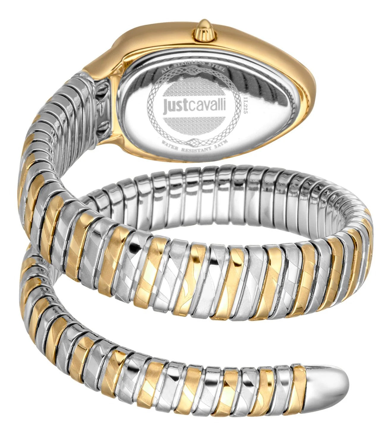 Just Cavalli Taglio Silver Dial Two Tone Steel Strap Watch for Women - JC1L225M0075