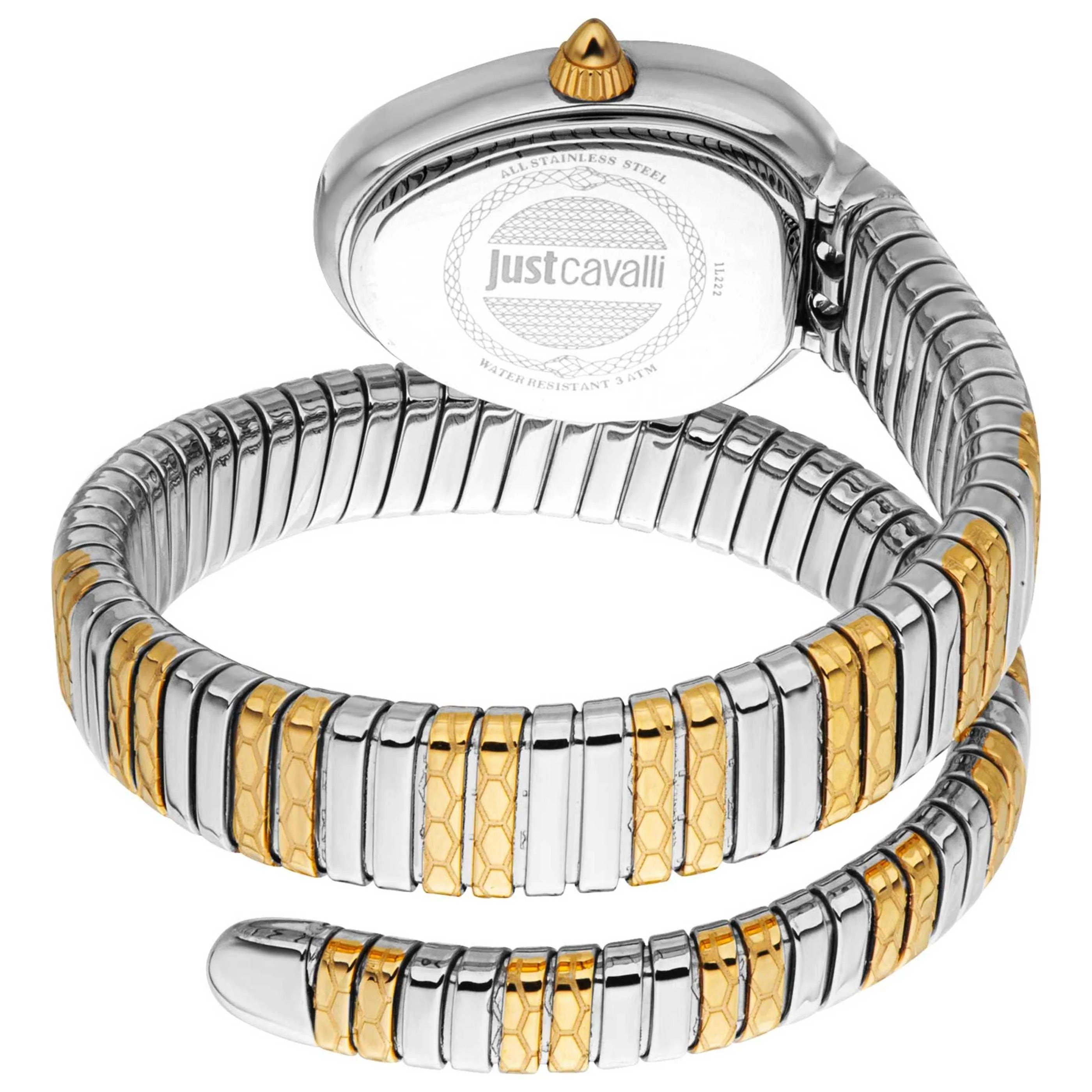 Just Cavalli Aversa Mother of Pearl Dial Two Tone Steel Strap Watch for Women - JC1L222M0055