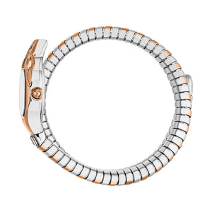 Just Cavalli Brillante Silver Dial Two Tone Steel Strap Watch for Women - JC1L326M0065