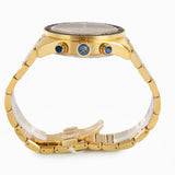  Shop Authentic Versace Greca Dome Chronograph Black Dial Gold Steel Strap Watch for Men - VE6K00523 - Luxxuri