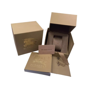 Burberry Utilitarian Chronograph White Dial White Leather Strap Watch for Women - BU7821