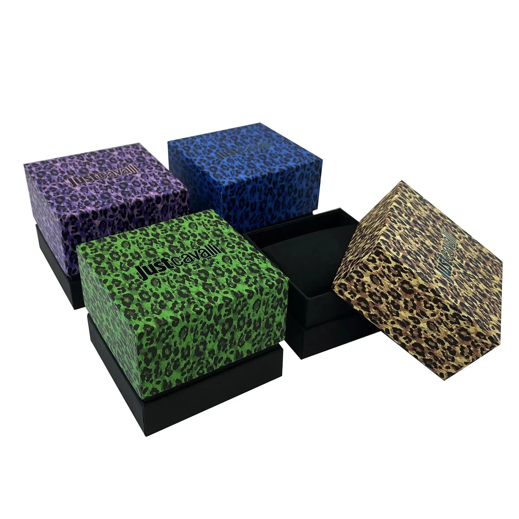 Just Cavalli Novara Green Dial Rose Gold Steel Strap Watch for Women - JC1L264M0045