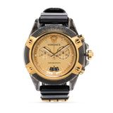  Shop Authentic Versace Icon Active Chrono Gold Dial Black Silicone Strap Unisex Watch - VEZ701623 - Luxxuri