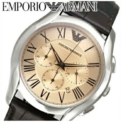  Shop Authentic Emporio Armani Valente Chronograph Brown Dial Brown Leather Strap Watch For Men - AR1785 - Luxxuri