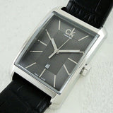  Shop Authentic Calvin Klein Window Black Dial Black Leather Strap Watch for Men - K2M23107 - Luxxuri