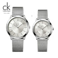  Shop Authentic Calvin Klein Minimal White Dial Silver Mesh Bracelet Watch for Men - K3M22126 - Luxxuri