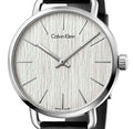  Shop Authentic Calvin Klein Even White Dial Black Leather Strap Watch for Women - K7B211C6 - Luxxuri