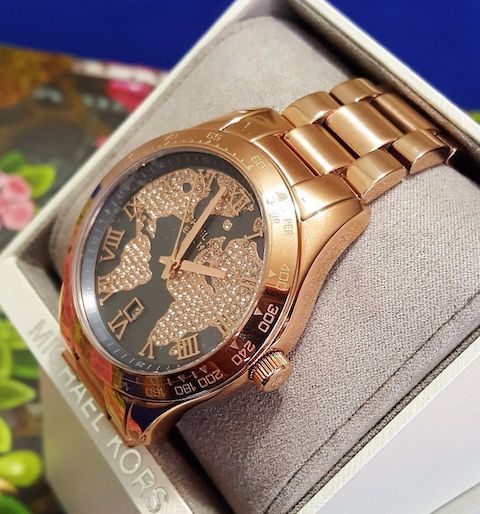  Shop Authentic Michael Kors Layton Rose Gold Dial Rose Gold Steel Strap Watch for Women - MK6395 - Luxxuri