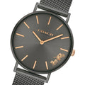 Coach Perry Grey Dial Grey Mesh Bracelet Watch for Women - 14503127