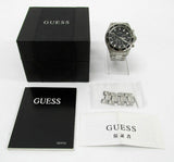  Shop Authentic Guess Chaser Chronograph Black Dial Silver Steel Strap Watch for Men - W0170G1 - Luxxuri