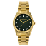  Shop Authentic Michael Kors Lexington Three Hand Green Dial Gold Steel Strap Watch For Women - MK7449 - Luxxuri